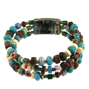 B-3 Strand Turquoise Bracelet 6906