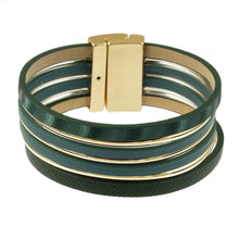 Load image into Gallery viewer, L.Matt Kc Gold/Green Bracel Bracelet
